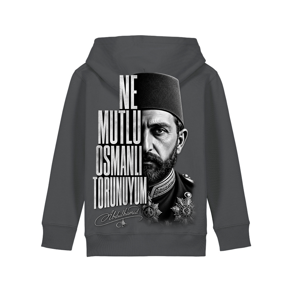 Osmanli - Kids Hoodie - Anthracite - Rueckseite