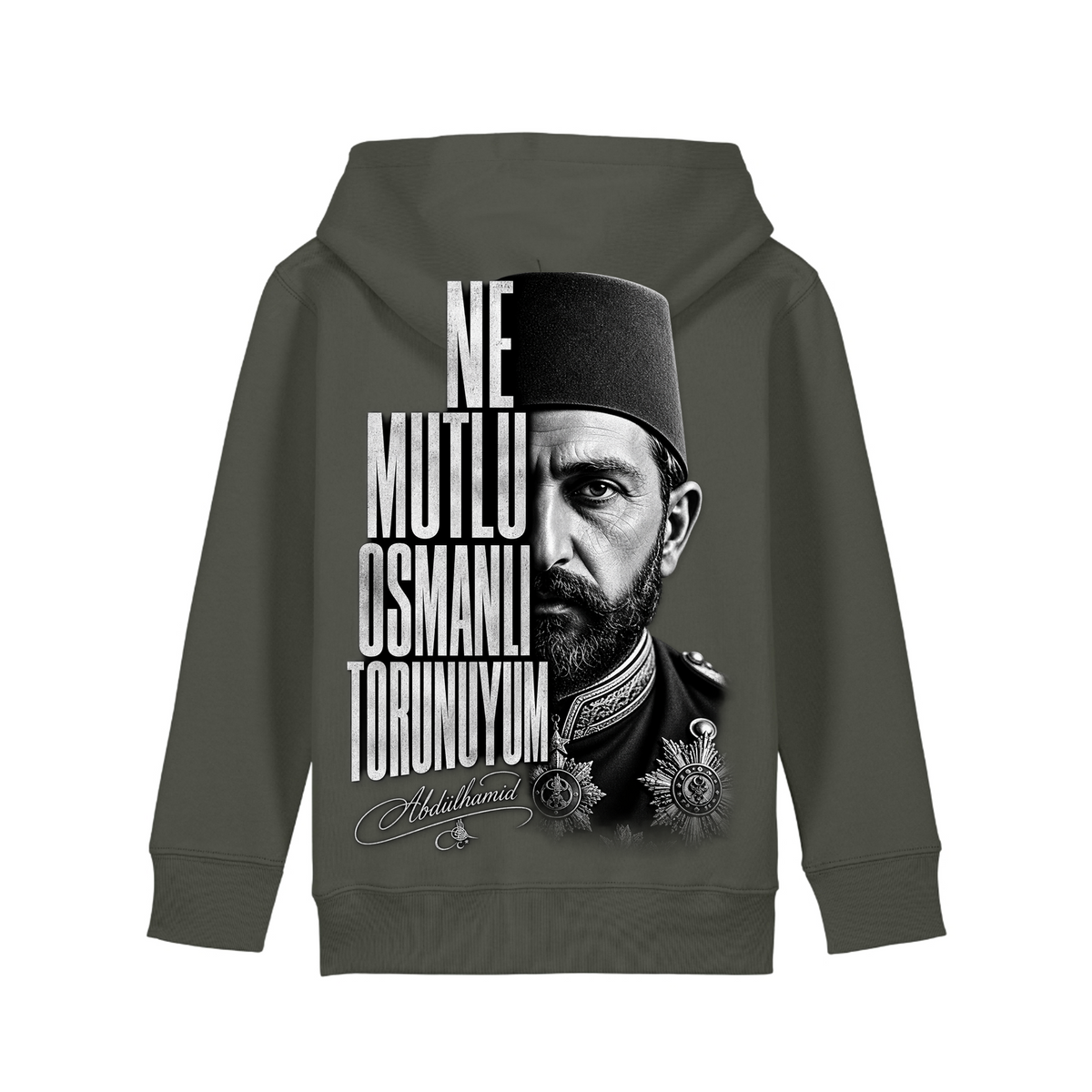 Osmanli - Kids Hoodie - Khaki - Rueckseite