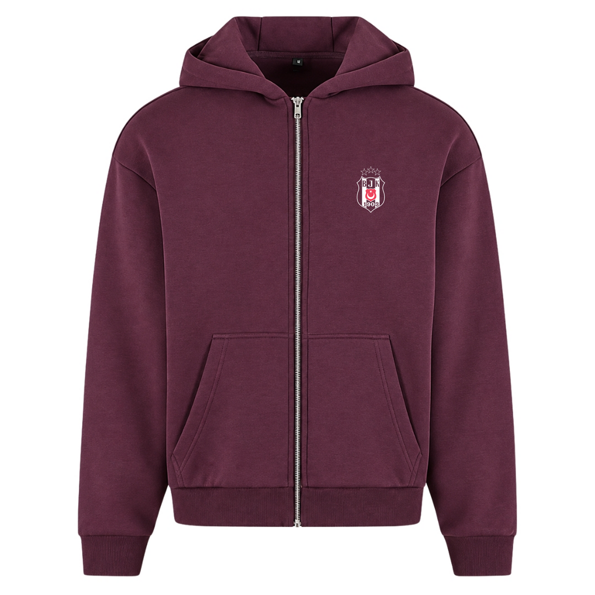 Beşiktaş - Oversized Zipper - Plum Purple