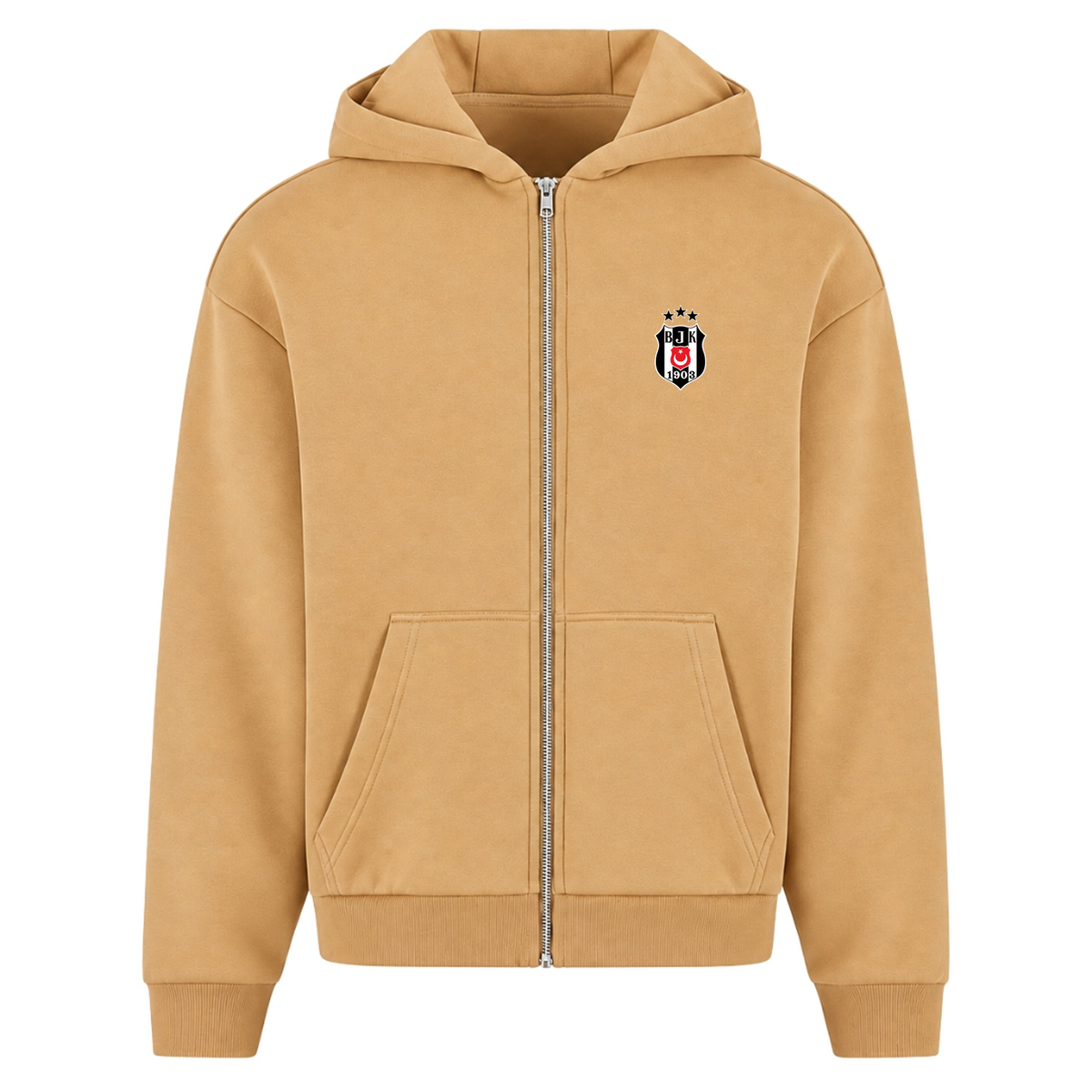Beşiktaş - Oversized Zipper - U. Beige