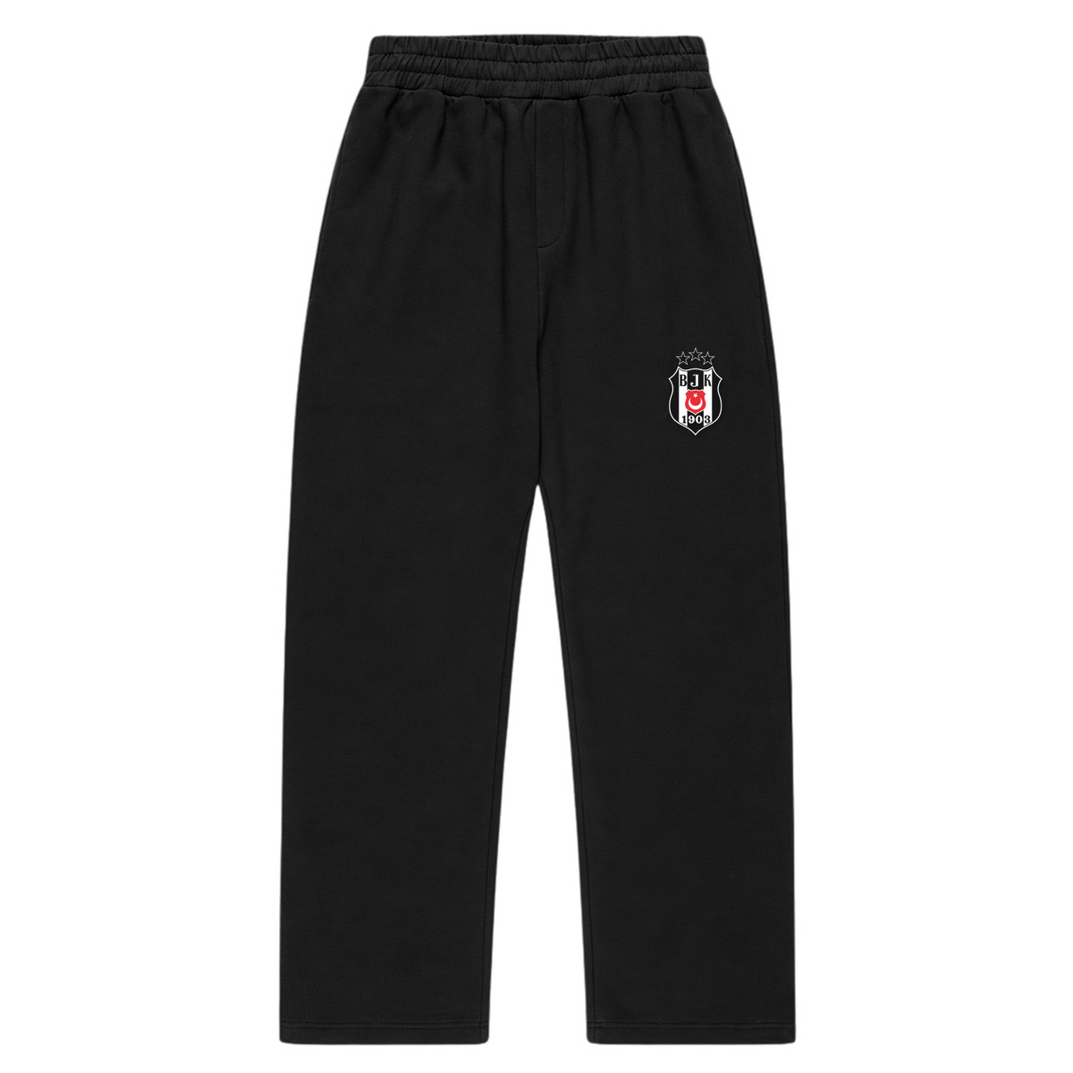 Beşiktaş - Oversized Zipper Fluffy Track Sweatpants - Black