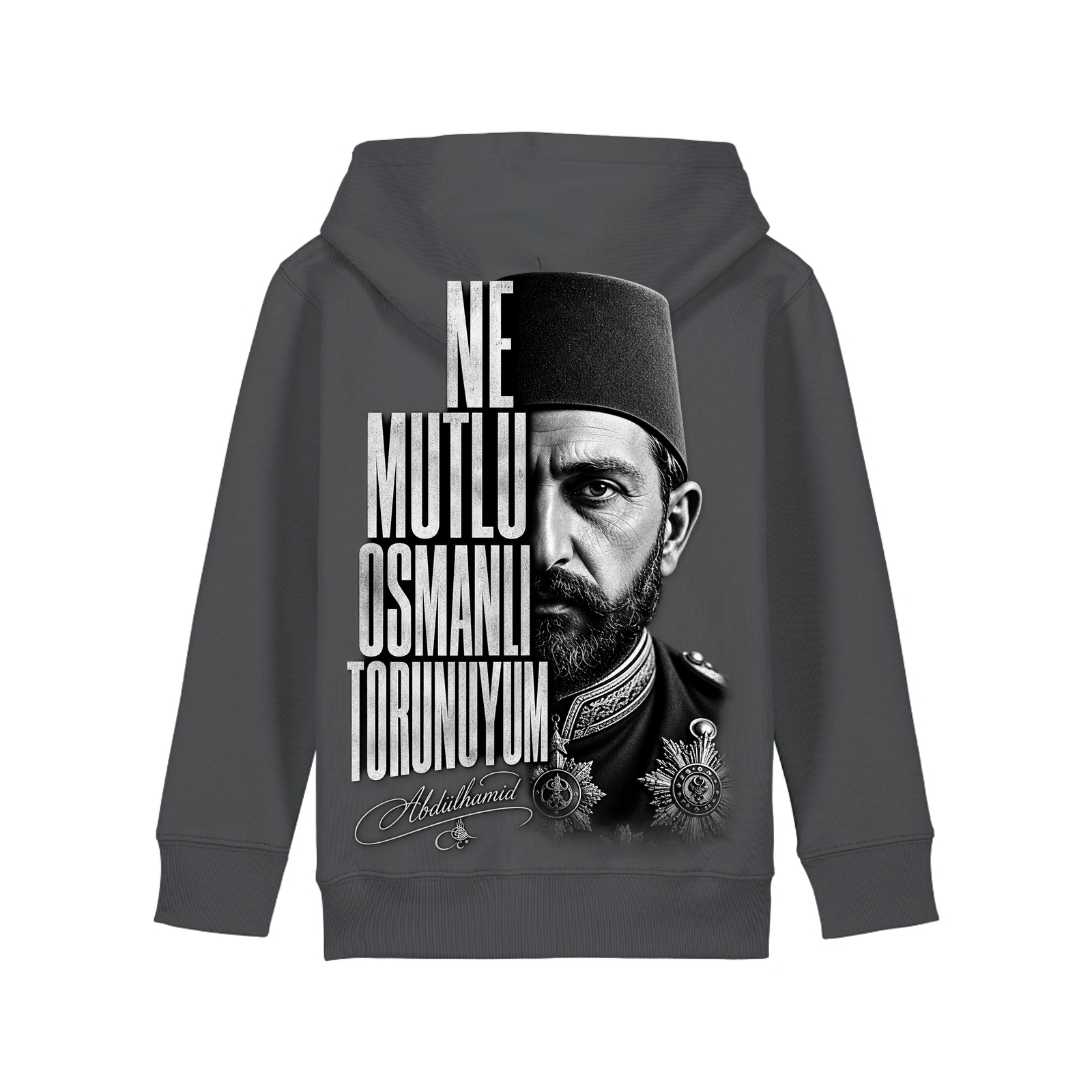Osmanli - Kids Hoodie - Anthracite - Rueckseite