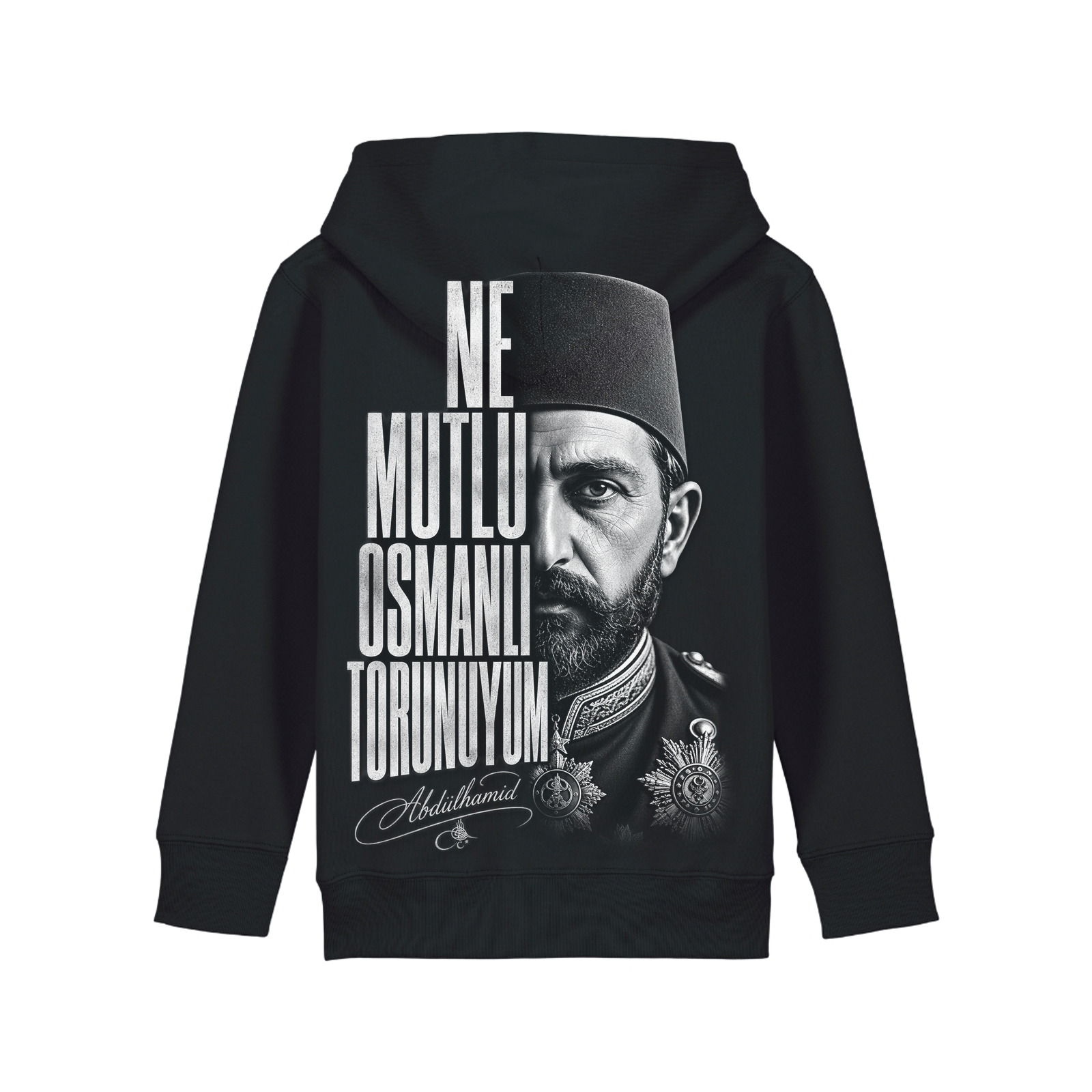 Osmanli - Kids Hoodie - Black - Rueckseite