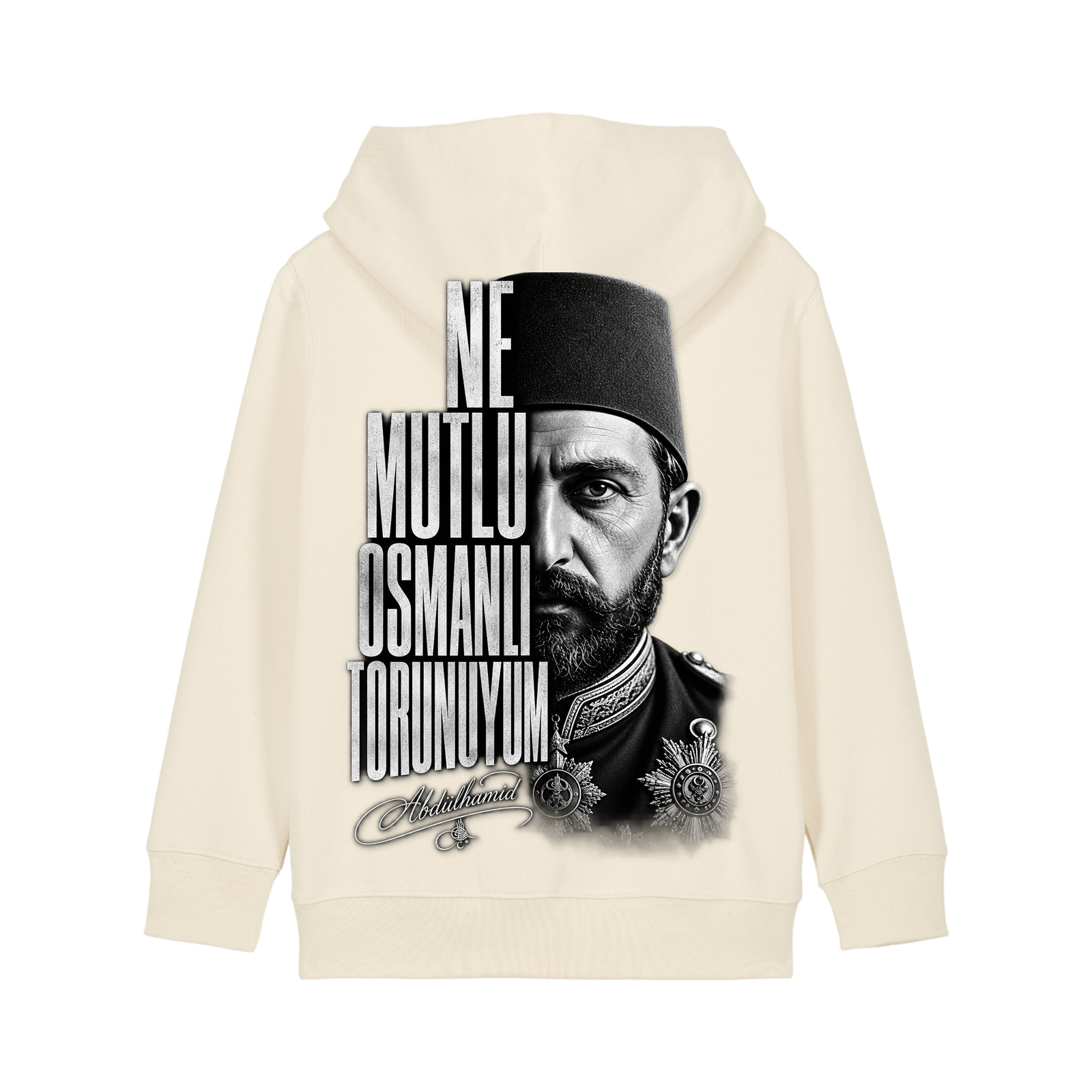 Osmanli - Kids Hoodie - Natural Raw - Rueckseite