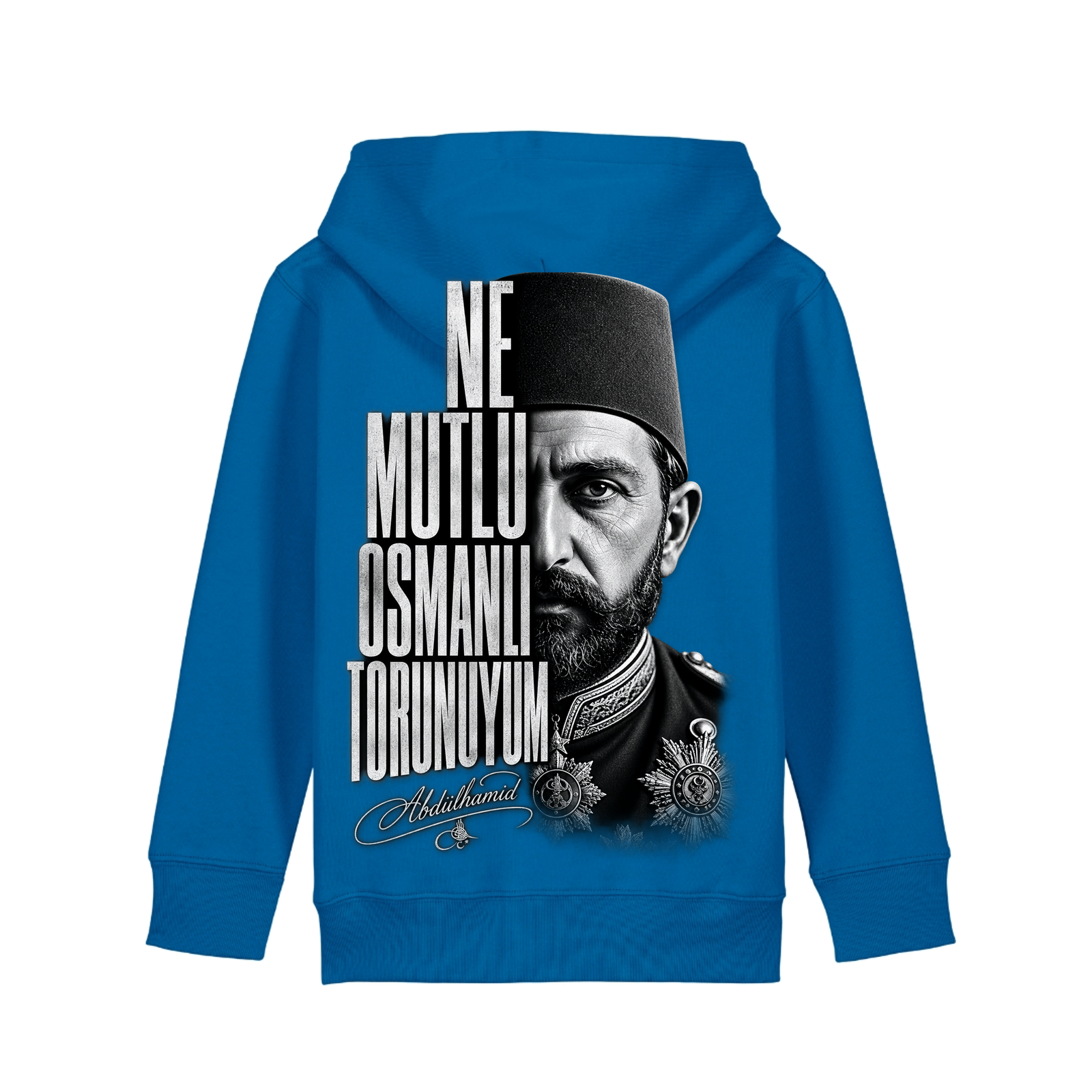 Osmanli - Kids Hoodie - Royal Blue - Rueckseite