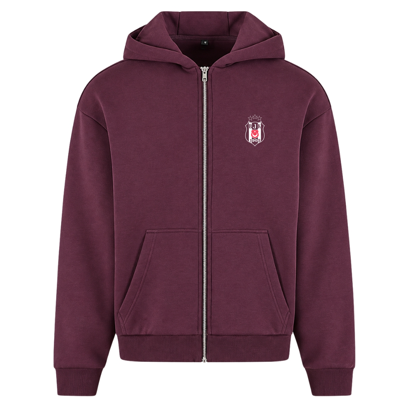 Beşiktaş - Oversized Zipper - Plum Purple