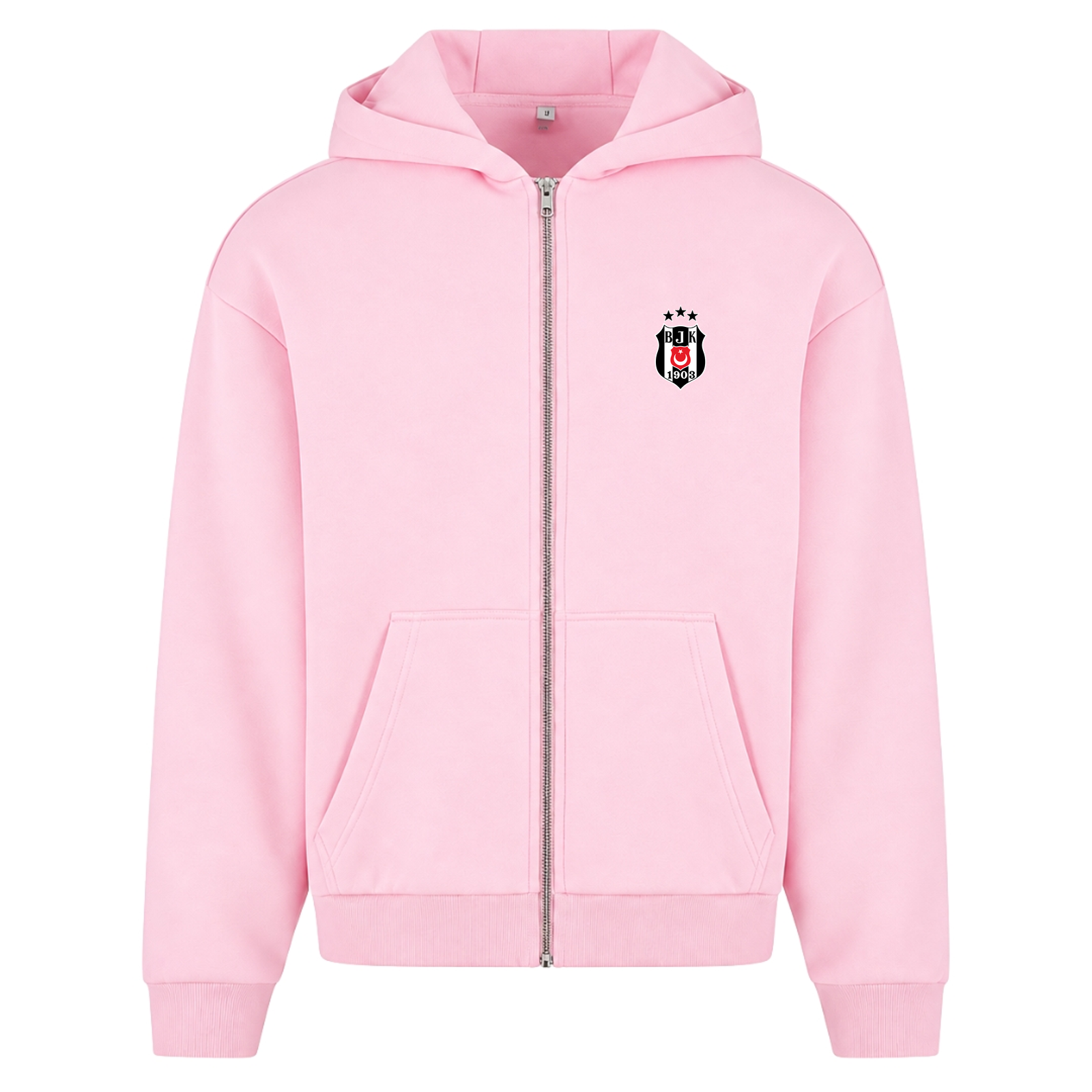 Beşiktaş - Oversized Zipper - Soft Pink