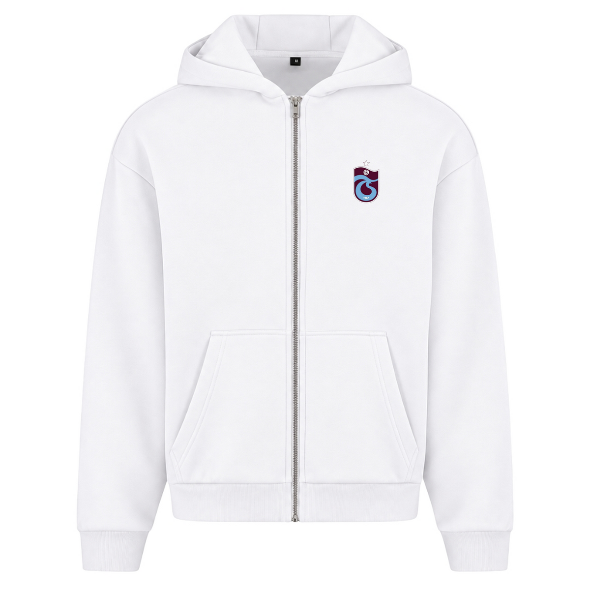 Trabzonspor - Oversized Zipper - White