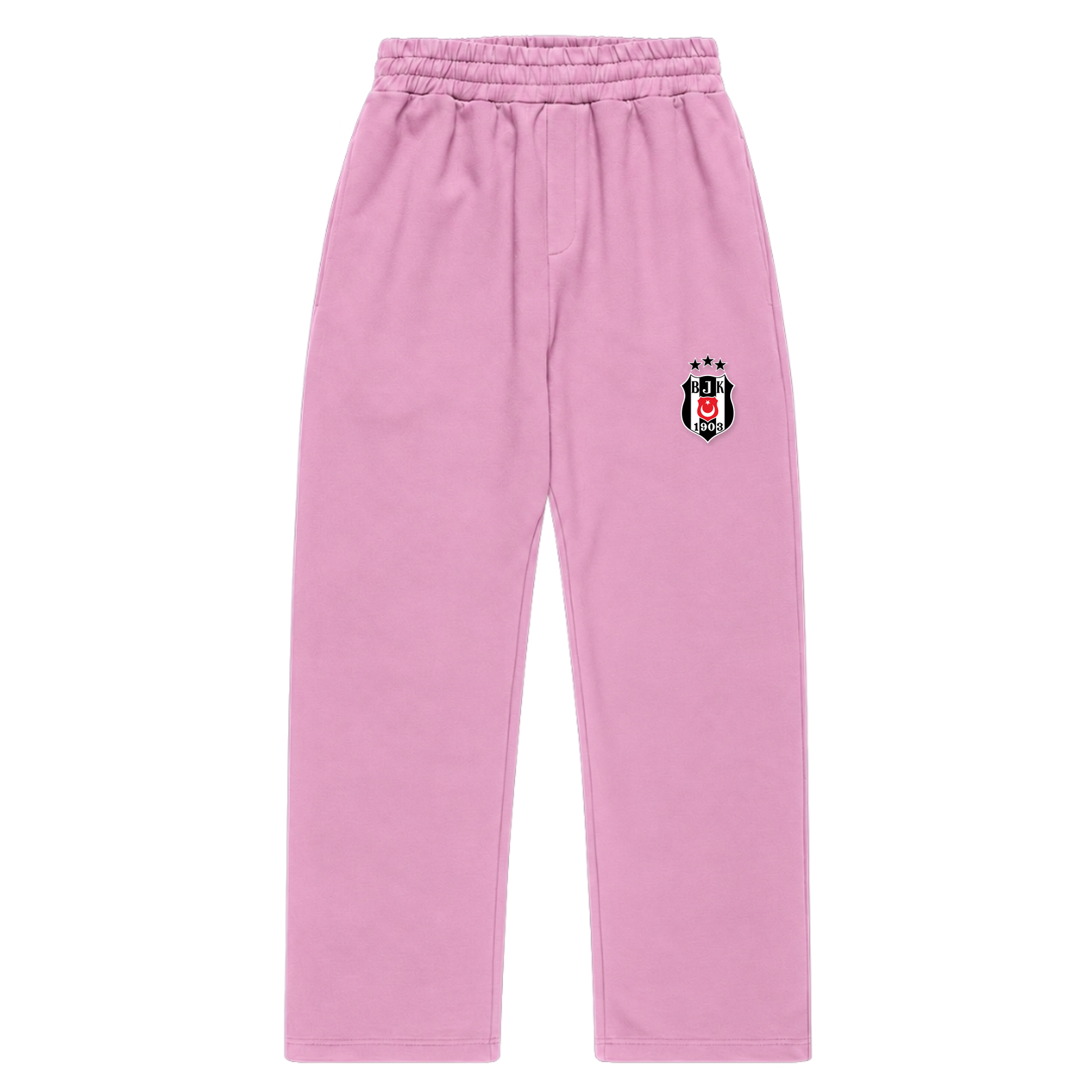 Beşiktaş - Oversized Zipper Fluffy Track Sweatpants - Soft Pink